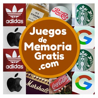 Juego de Memoria visual con 16 cartas en nivel fácil: Marcas famosas