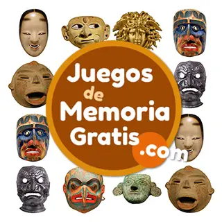 Memorama online para adultos y juego de memoria visual gratis para personas de la tercera edad con imagenes de máscaras