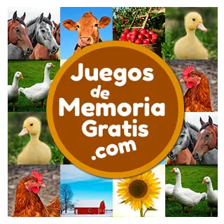 Juego de Memoria visual en línea para adultos nivel difícil: Granja