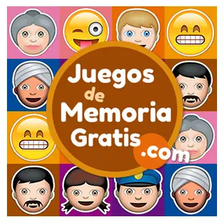 Juegos de Memoria para adultos: Memotest Gratis con emoticones de personas