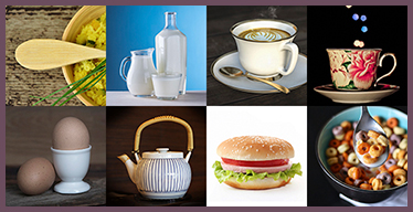 Juego de Memoria con imagenes de objetos de cocina