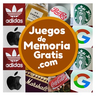 Juego de Memoria visual con 16 cartas en nivel fácil: Marcas famosas