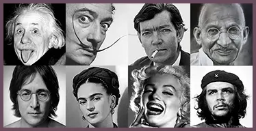Juego de memoria visual con retratos
