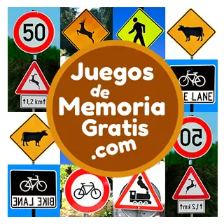 Memotest en lÃnea y gratis para formar pares de imágenes: Señales de tránsito
