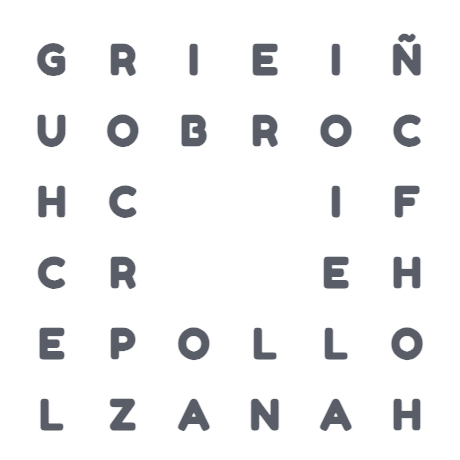 Sopa de letras nivel difícil