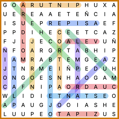 Sopa de letras en línea nivel difícil para adultos